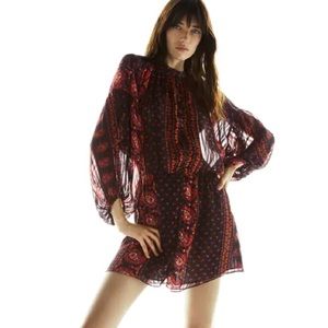 Zara Boho Blouson Dress